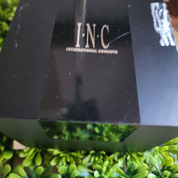 NWT INC Watch and Bracelet Set Black and Gold Toned - Picture 3 of 6